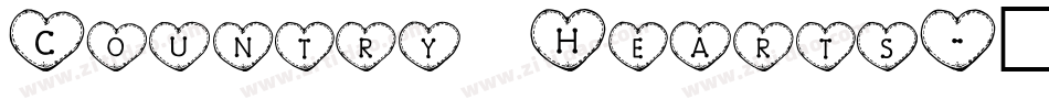Country Hearts字体转换